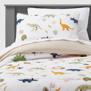 Open Box - Pillowfort - Twin Dinosaur Cotton Comforter Set - Pillowfort Dinosaur
